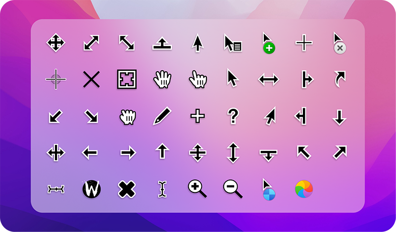 macOS 最新指针 图标指针 致美化