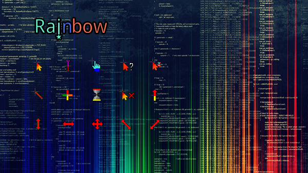 彩虹动态光标 图标指针 致美化