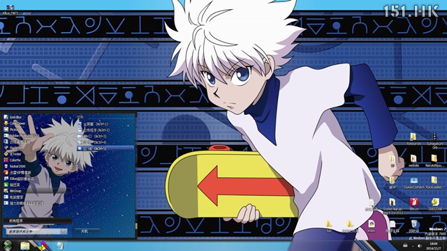 全职猎人 奇犽·揍敌客win7主题