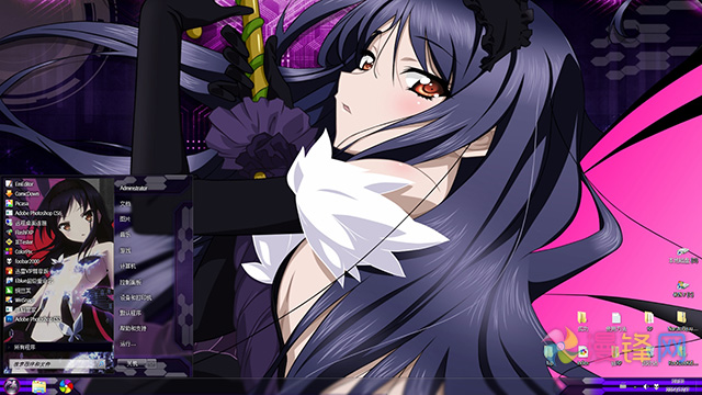 加速世界黑雪姬xp主题win7主题win8主题win10主题