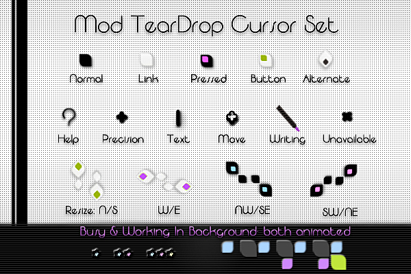 Mod TrearDrop Cursor Set - 图标指针 - 致美化
