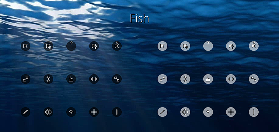 Fish Cursors - 图标指针 - 致美化