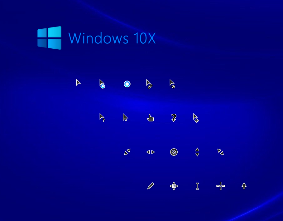 windows 10x 光标