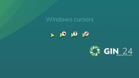 绿色 GIN24 鼠标指针