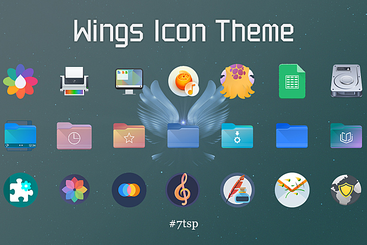Wings Icon Theme - 图标指针 - 致美化